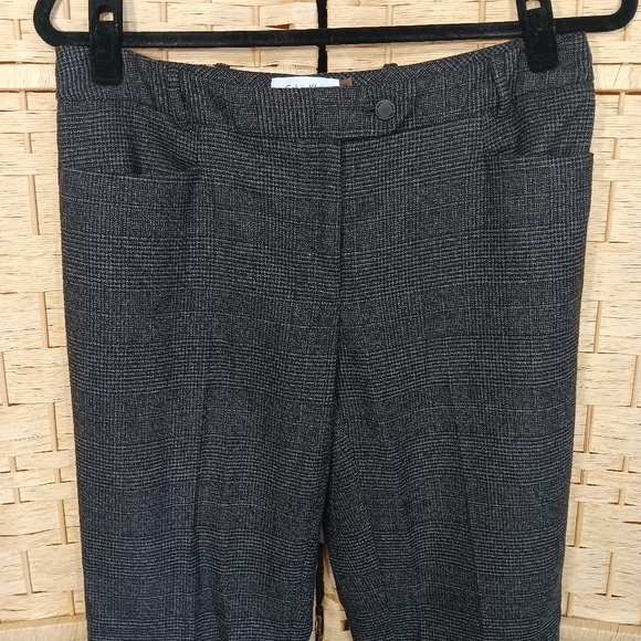 Calvin Klein Modern Fit Rayon Blend Trousers Greay 4 - Picture 2 of 7